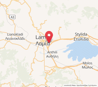 Map of Rodhítsa, Central Greece