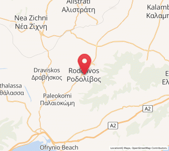 Map of Rodolívos, Central Macedonia