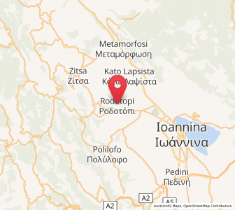 Map of Rodotópi, Epirus