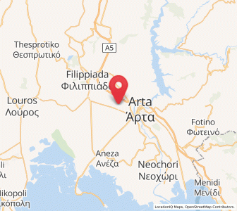 Map of Rókka, Epirus