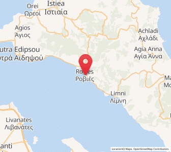 Map of Roviés, Central Greece