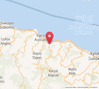 Map of Rozená, Peloponnese