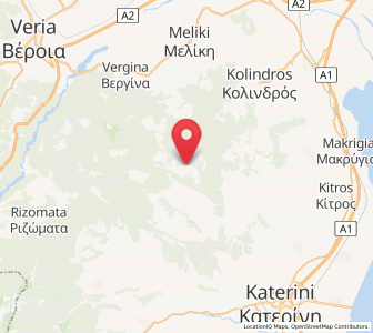 Map of Ryákia, Central Macedonia