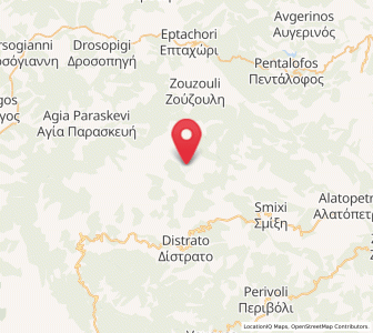 Map of Samarína, West Macedonia