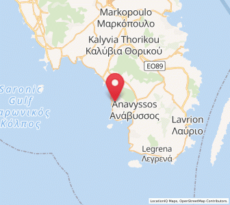 Map of Saronída, Attica