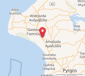 Map of Savália, West Greece