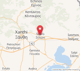 Map of Sélero, East Macedonia and Thrace