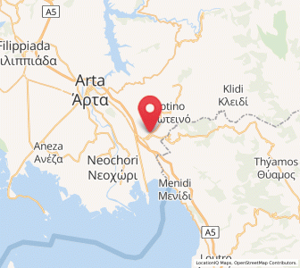 Map of Selládes, Epirus