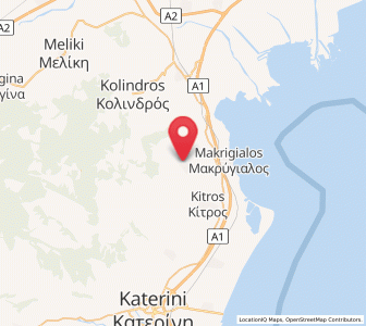 Map of Sfendámi, Central Macedonia