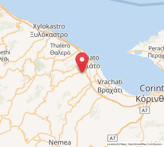 Map of Sicyone, Peloponnese