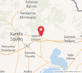 Map of Símantra, East Macedonia and Thrace