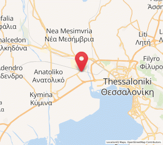 Map of Síndos, Central Macedonia