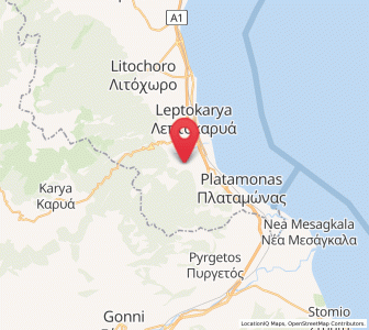Map of Skotína, Central Macedonia