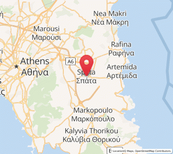 Map of Spáta, Attica
