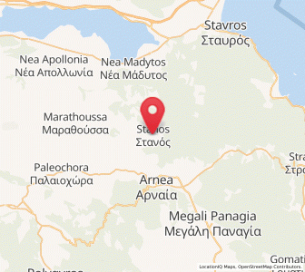 Map of Stanós, Central Macedonia