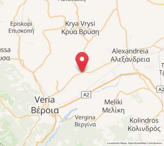 Map of Stavrós, Central Macedonia