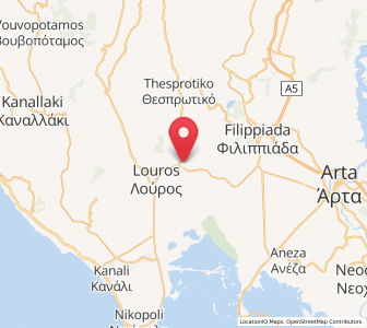 Map of Stefáni, Epirus