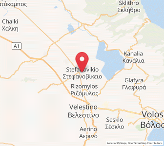 Map of Stefanovíkeio, Thessaly