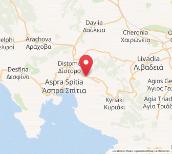Map of Steíri, Central Greece