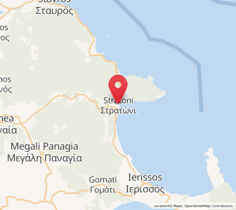 Map of Stratónion, Central Macedonia