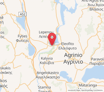 Map of Strátos, West Greece
