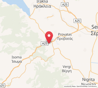 Map of Strymonikó, Central Macedonia
