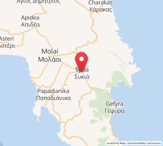 Map of Sykiá, Peloponnese