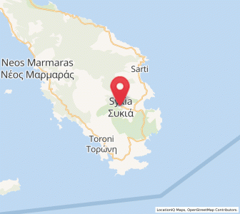 Map of Sykiá, Central Macedonia