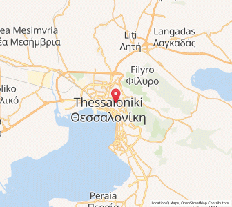 Map of Sykiés, Central Macedonia
