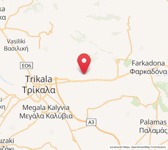 Map of Taxiárches, Thessaly