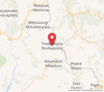 Map of Theodóriana, Epirus