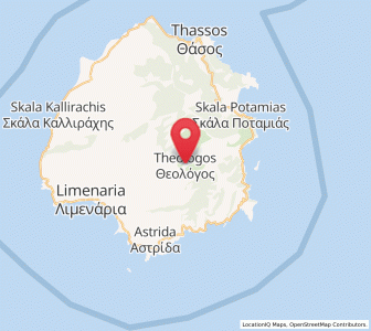Map of Theológos, East Macedonia and Thrace