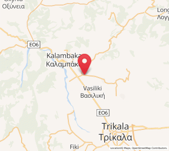 Map of Theópetra, Thessaly