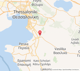 Map of Thérmi, Central Macedonia
