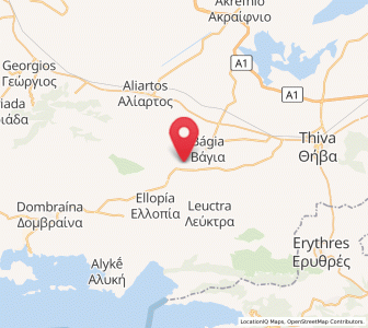 Map of Thespiés, Central Greece
