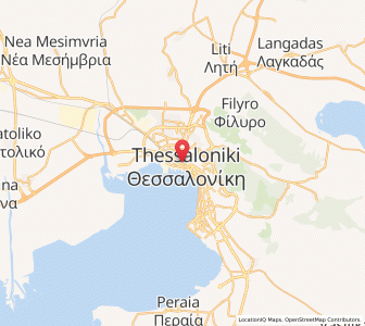 Map of Thessalonique, Central Macedonia