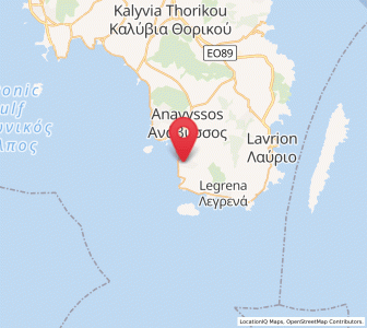 Map of Thymári, Attica