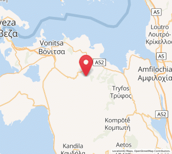 Map of Thýrio, West Greece