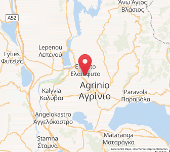 Map of Triandaíika, West Greece