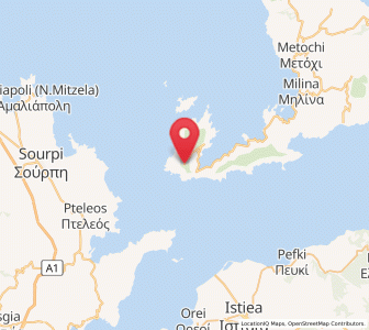 Map of Tríkeri, Thessaly