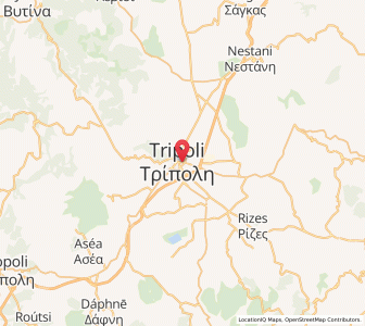Map of Trípoli, Peloponnese