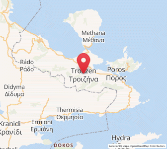 Map of Troizína, Attica