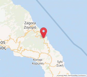 Map of Tsagkaráda, Thessaly