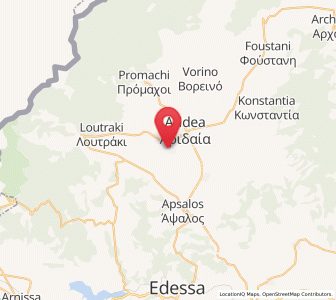 Map of Tsákoi, Central Macedonia