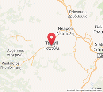 Map of Tsotíli, West Macedonia