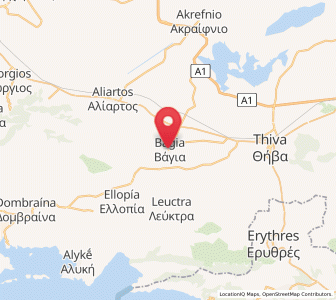 Map of Vágia, Central Greece