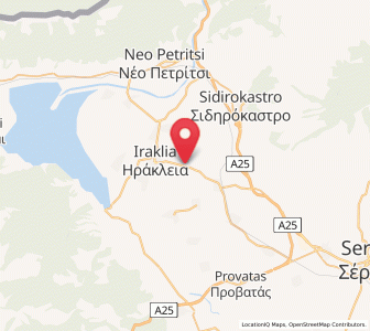 Map of Valteró, Central Macedonia