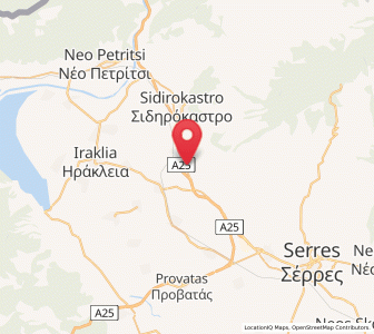 Map of Vamvakófyto, Central Macedonia