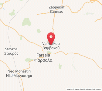 Map of Vamvakoú, Thessaly