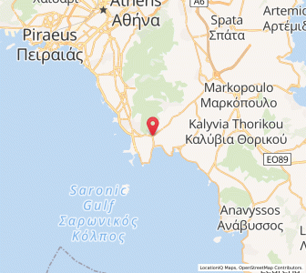 Map of Vári, Attica